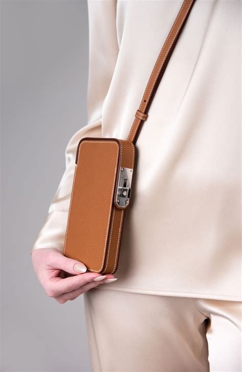 hermes shoulder strap for bag dark brown|hermes phone case with strap.